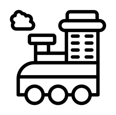 tren simgesi vektör illüstrasyonu