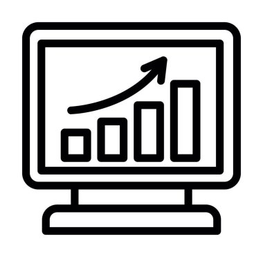 grafik simgesi olan dizüstü bilgisayar, özet biçimi