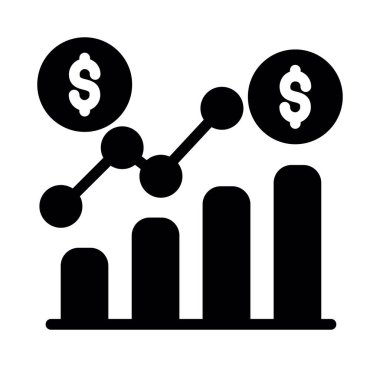 Grafik simgesi olan iş grafiği, basit biçim