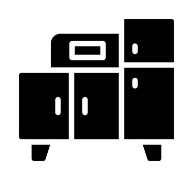 Göğüs çekmecesi simgesi, taslak biçimi