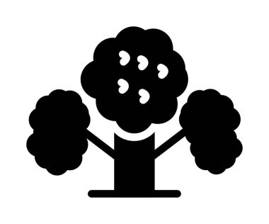 İnsan beyni ikon vektör illüstrasyonu