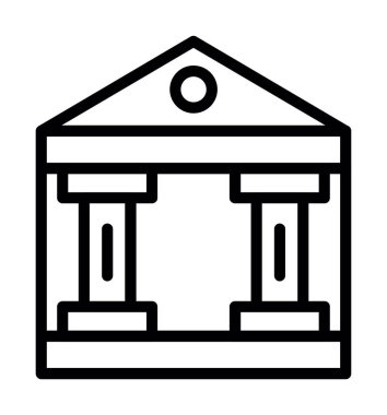 Banka binası simgesi, özet biçimi