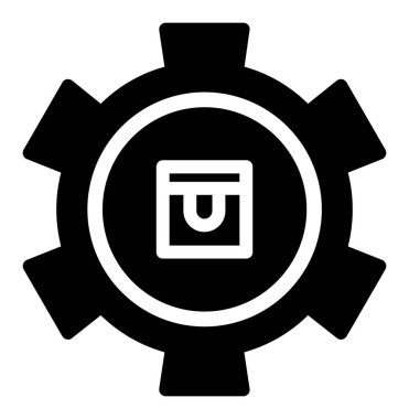 vektör glifini düz simge olarak ayarla