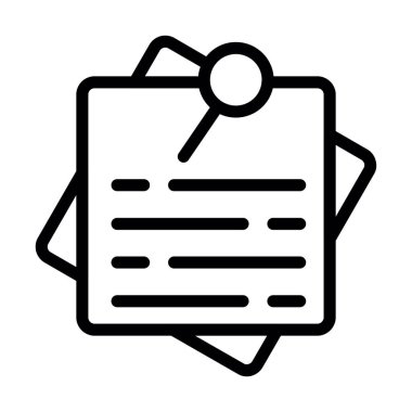 belge simgesi vektör illüstrasyonu