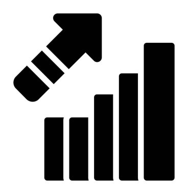 çubuk grafik grafiği simgesi dış hat biçiminde