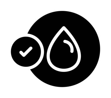 kan damlası sembolü vektör illüstrasyon tasarımı