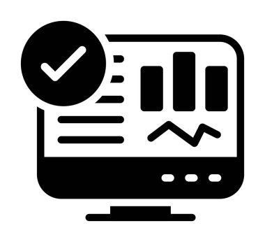 iş ve finans vektör simgesi.