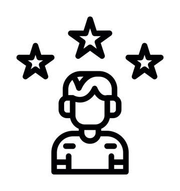 Yüzü ve kafası olan bir yıldız.