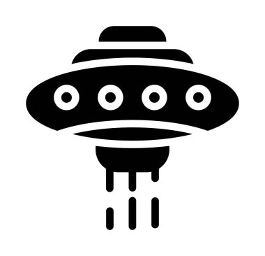 Uzaylı UFO. Basit resimleme