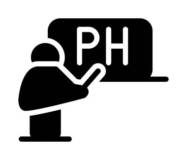 Modern siluet simgesinin vektör çizimi