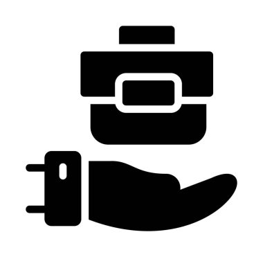 Bir araba simgesinin vektör illüstrasyonu