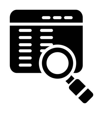 arama motoru optimizasyon simgesi, basit vektör çizimi