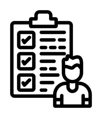 Kontrol listesi satırı simgesi.