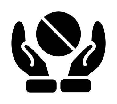 genel vektör glyph düz simgesi