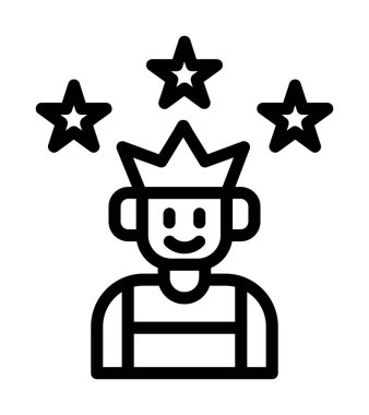 vektör yıldızlar simge illüstrasyonu