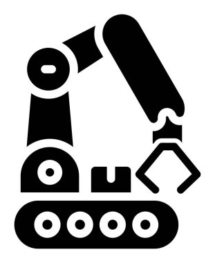 Taslak biçimli robot kol simgesi