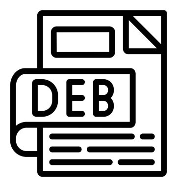 Dosya biçiminin vektör illüstrasyonu