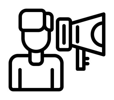 megafon hoparlörü simgesi, özet biçimi