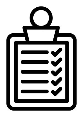 Liste simgesi olan pano