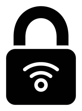 asma kilit ikon vektör çizimi