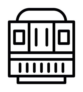 Tren istasyonu ikonu ana hat vektörü. Tren treni. tren istasyonu