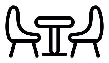 Koltuk mobilyası ikonu ana hatları vektörü. Mobilya kanepesi. mobilya