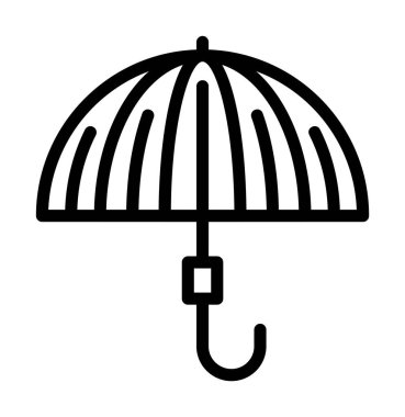 şemsiye simgesi vektör illüstrasyonu