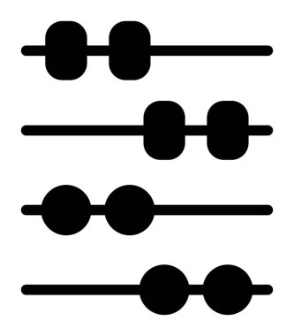 müzik nota simgesi, basit tasarım