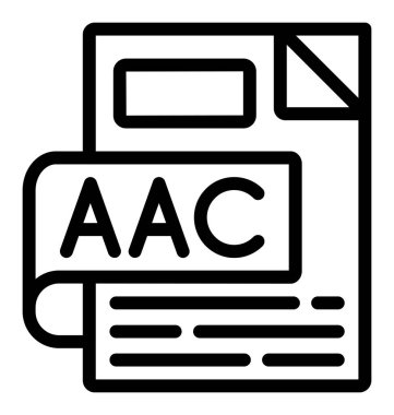 dosya biçimi simgesi, vektör illüstrasyonu