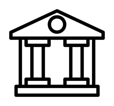 Mahkeme binası simgesi, özet biçimi