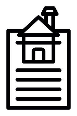 Belge simgesine sahip ev, özet biçimi