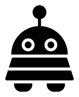 Robot simgesi. Vektör çizim