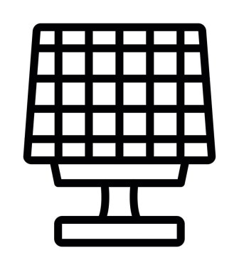 tablo vektörü ince çizgi simgesi