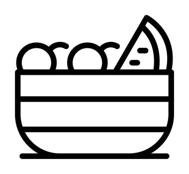 yiyecek ikonu vektör illüstrasyonu