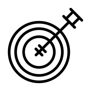 Okçuluk simge vektör çizim