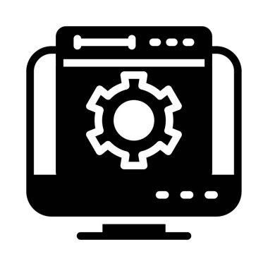 Glyph Vektör Simgesi Tasarımı Ayarlanıyor