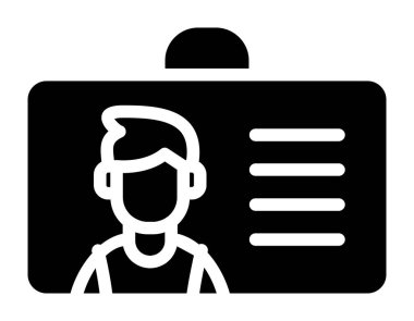 Dizin simgesi olan bir adamın vektör illüstrasyonu