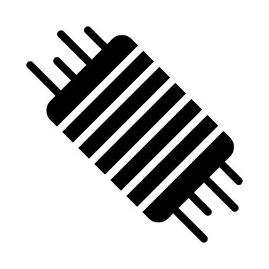 Tarama vektör simgesi. Soyut siyah renk grafik tasarımı