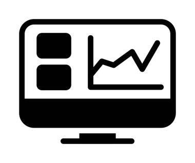 grafik vektör düz simgesi