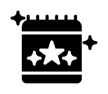 Yıldız simgesi. Web için yıldız vektör simgelerinin özet çizimi