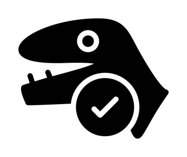 bir kene için katı siyah simge