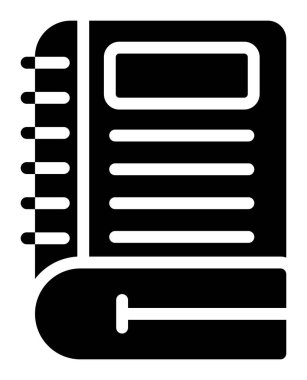 kitap simgesi, basit vektör tasarımı