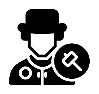 Şapkalı bir adamın vektör çizimi