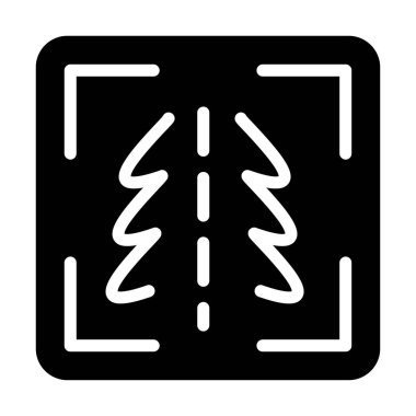 Siyah ve beyaz simgesinin vektör illüstrasyonu