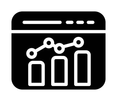 analiz simgesi, basit vektör illüstrasyonu