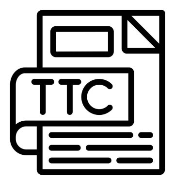 Gazetenin vektör biçimlendirme simgesi