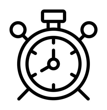 Saat simgesi vektör illüstrasyonu