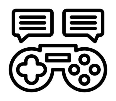 Oyun denetleyici simgesi, anahat stili