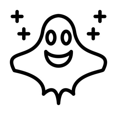 Hayalet simgesi, vektör illüstrasyonu