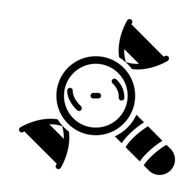 Uydu. Web simgesi basit illüstrasyon